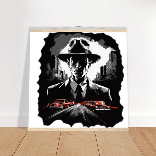 Poster - LA Noire Vintage Artwork - Premium Mat With Hanger 