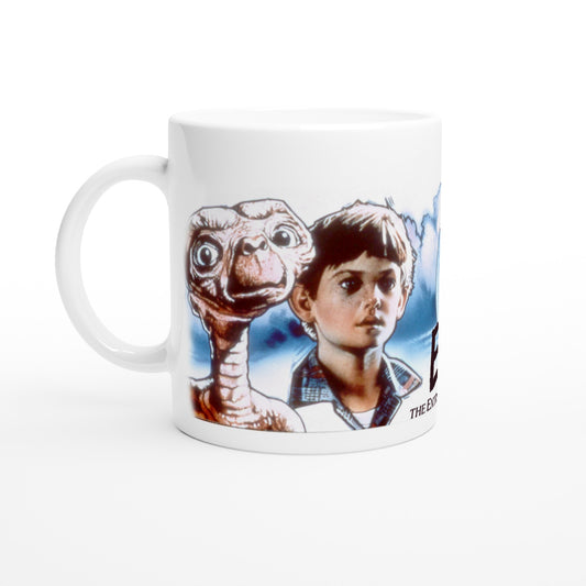 Official ET - The Extra-Terrestrial Mug - Cast logo - 330ml White Mug