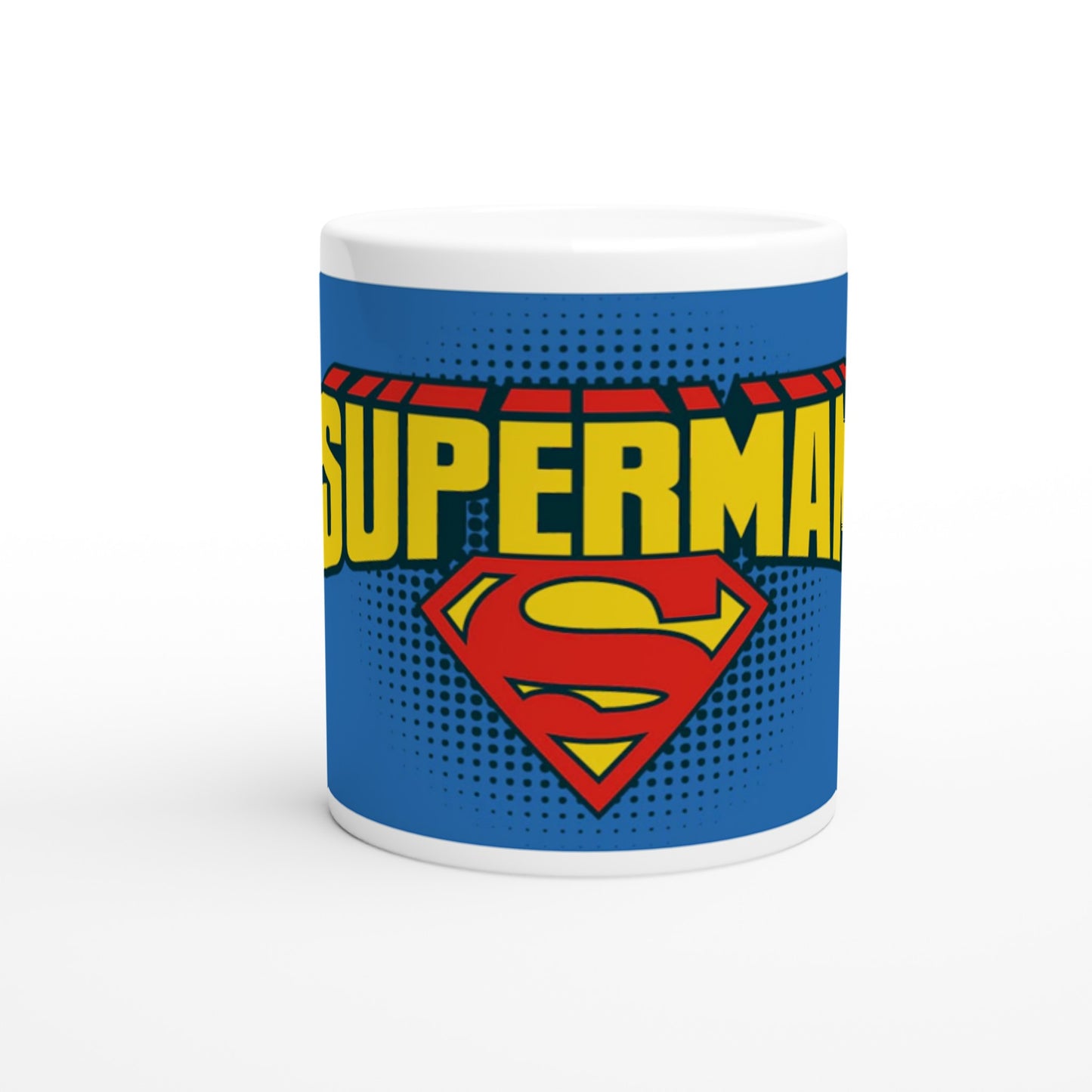 Officielt DC Comics Krus - Superman Logo - 330ml Hvidt Krus