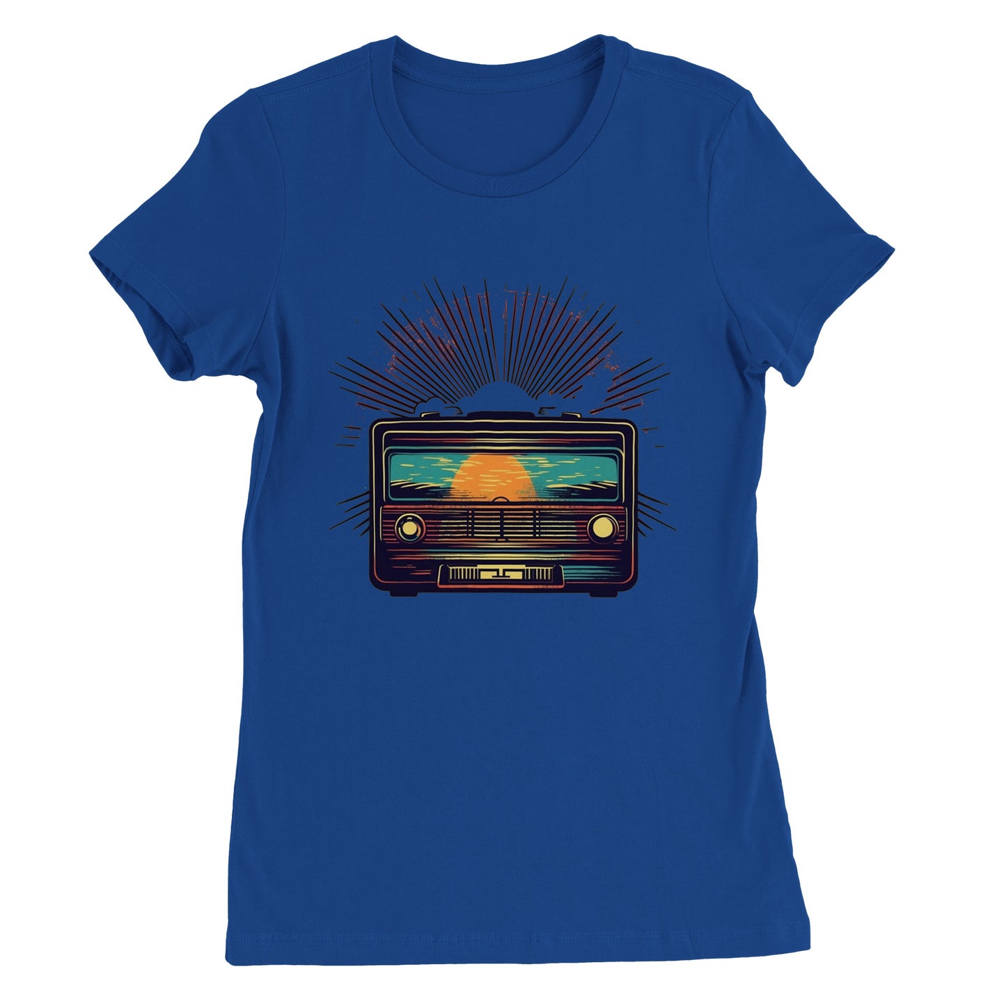 Artwork T-shirt - Vintage Radio Artwork - Premium Kvinde T-shirt