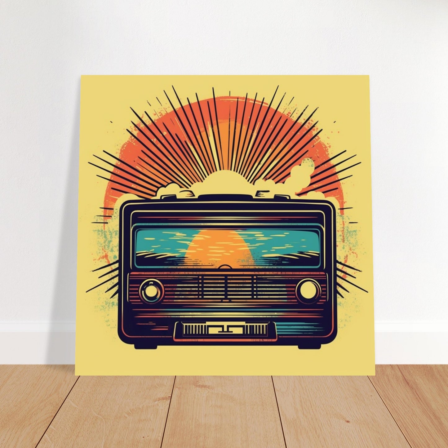 Plakat - Vintage Radio Artwork Number 1 - Premium Mat Plakat Papir