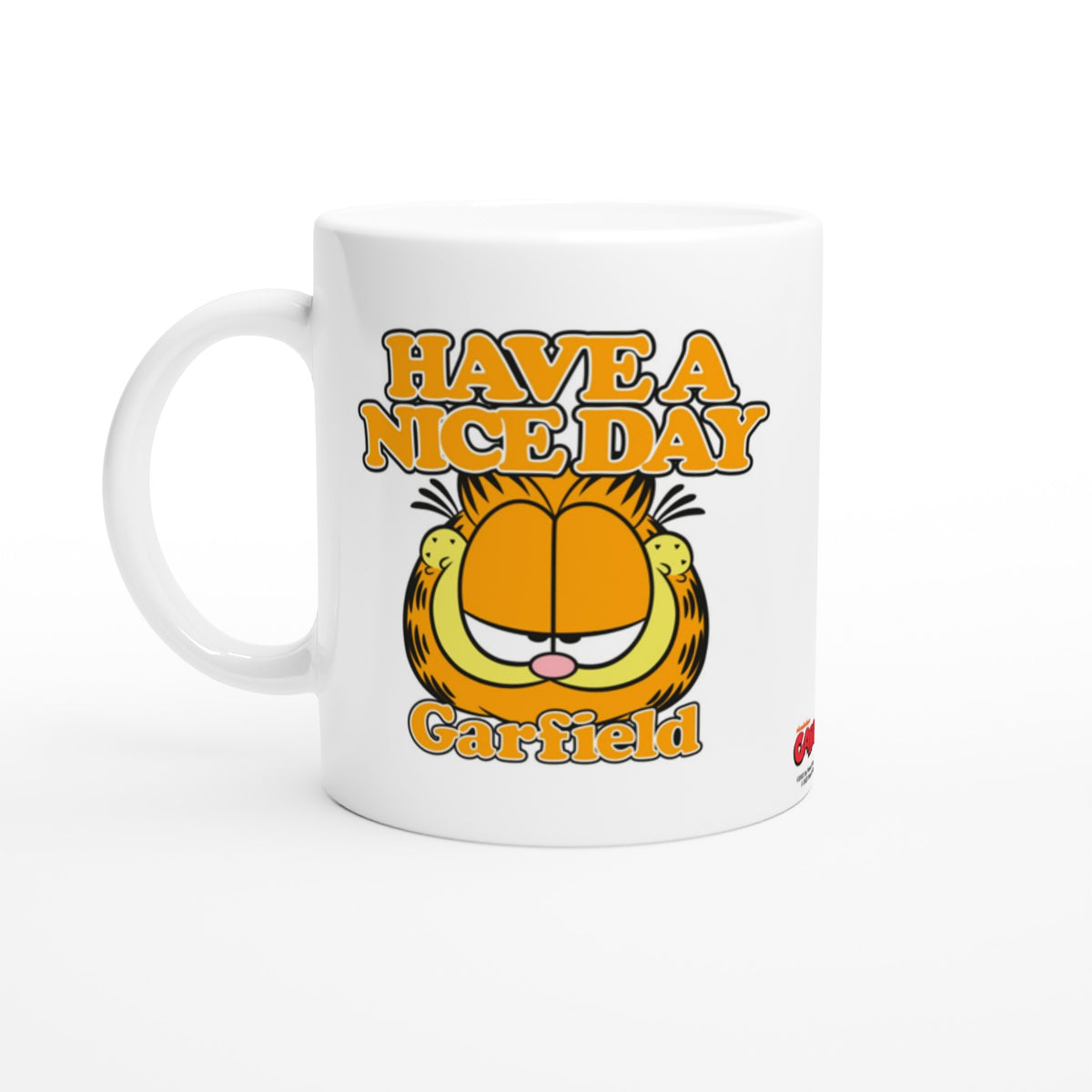Offizielle Garfield-Tasse – Have A Nice Day – 330 ml, weiße Tasse –