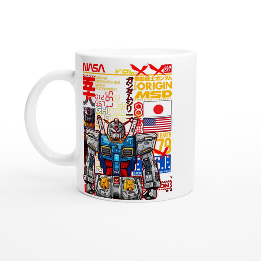 Coffee Mug - Gundam Artwork Vol 1 - White Ceramic 330ml Mug 