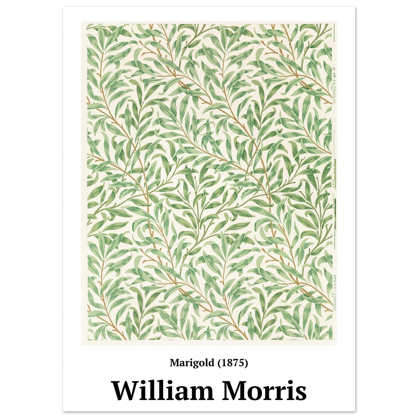 Poster - Marigold pattern (1875) William Morris - Premium Matte Poster Paper 