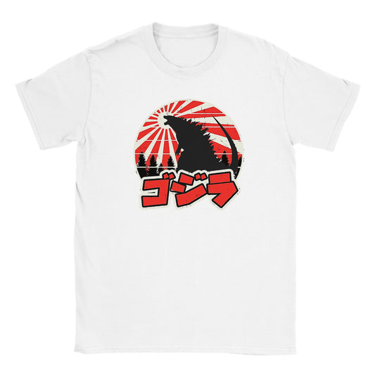 Film T-shirt - Gojira - Godzilla Japan Artwork - Klassisk Børne T-shirt