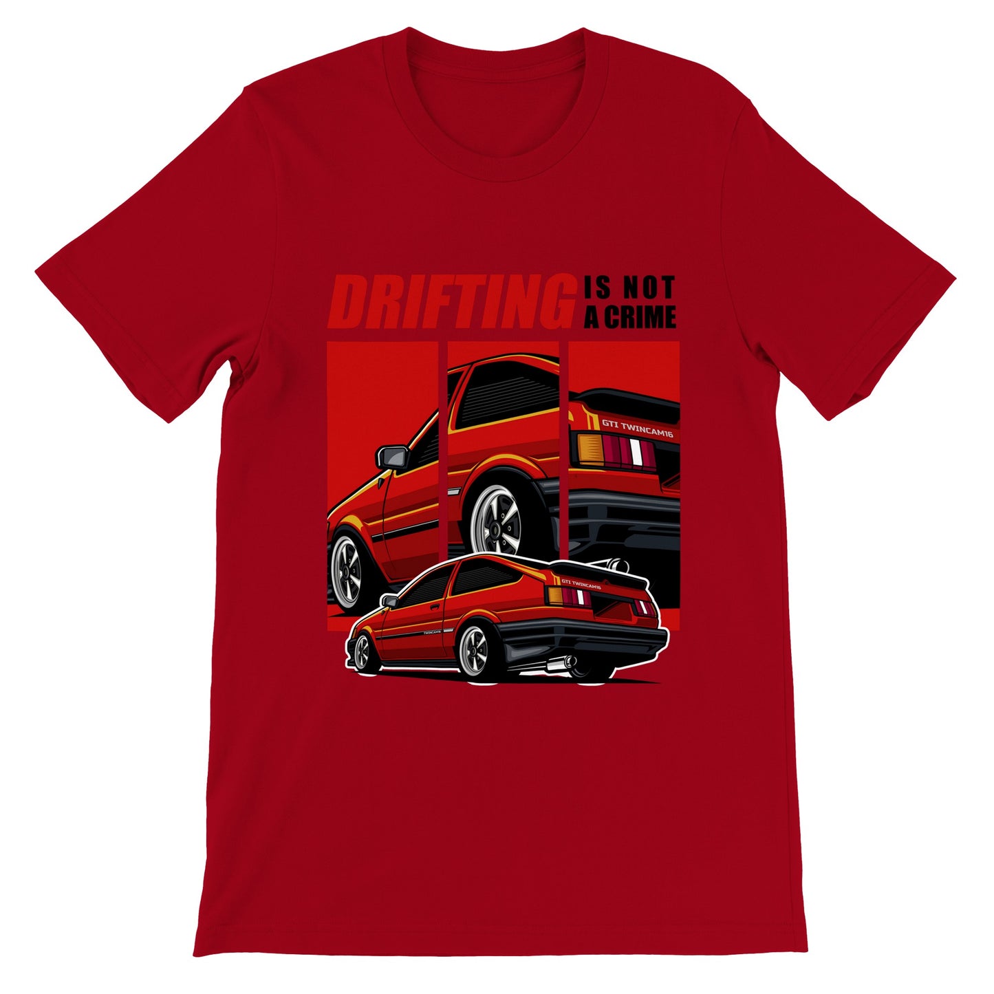 Car T-shirt - Supra The Japanese Drift King Artwork - Premium Unisex T-shirt