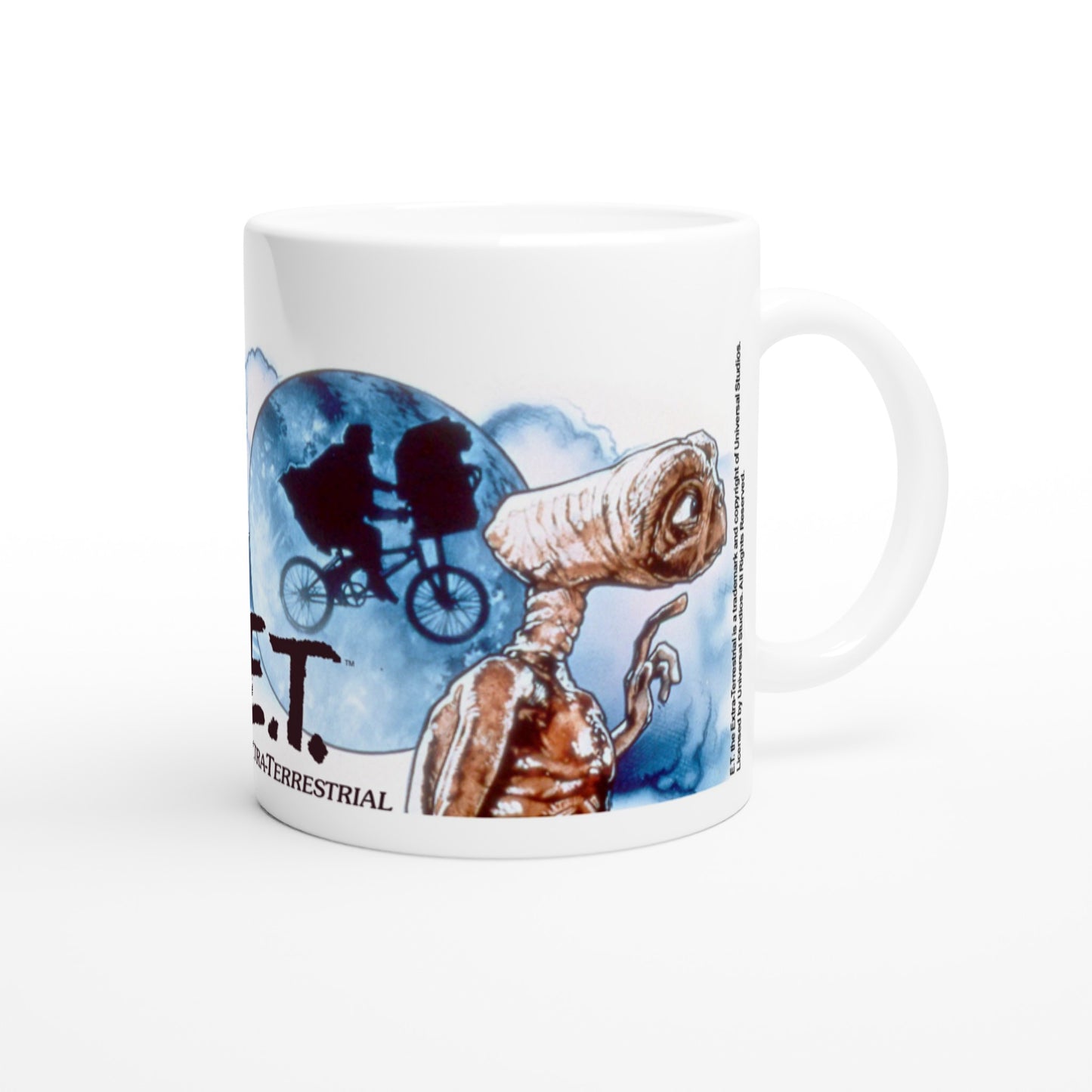 Official ET - The Extra-Terrestrial Mug - Cast logo - 330ml White Mug