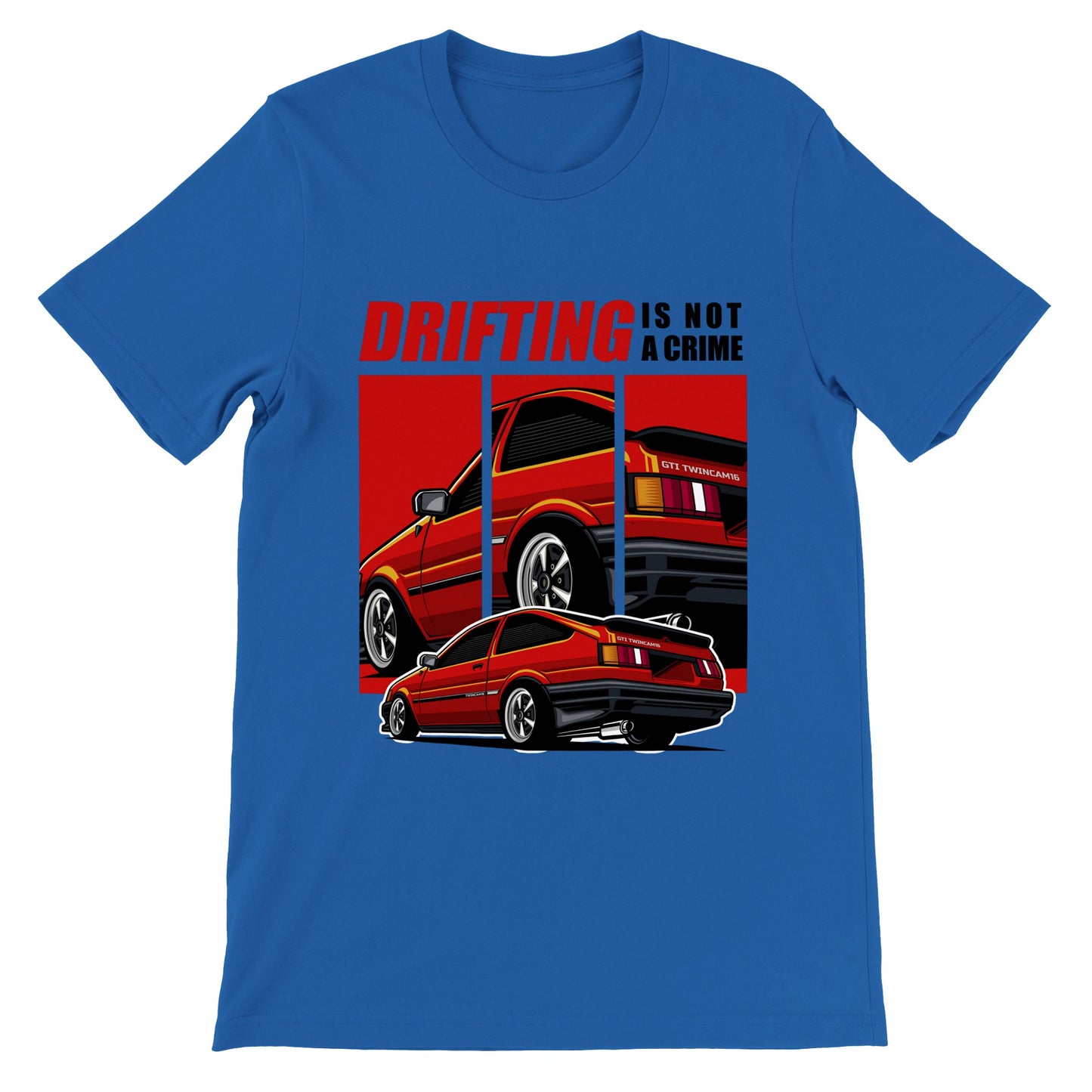 Auto-T-Shirt – Supra The Japanese Drift King Artwork – Premium Unisex T-Shirt 