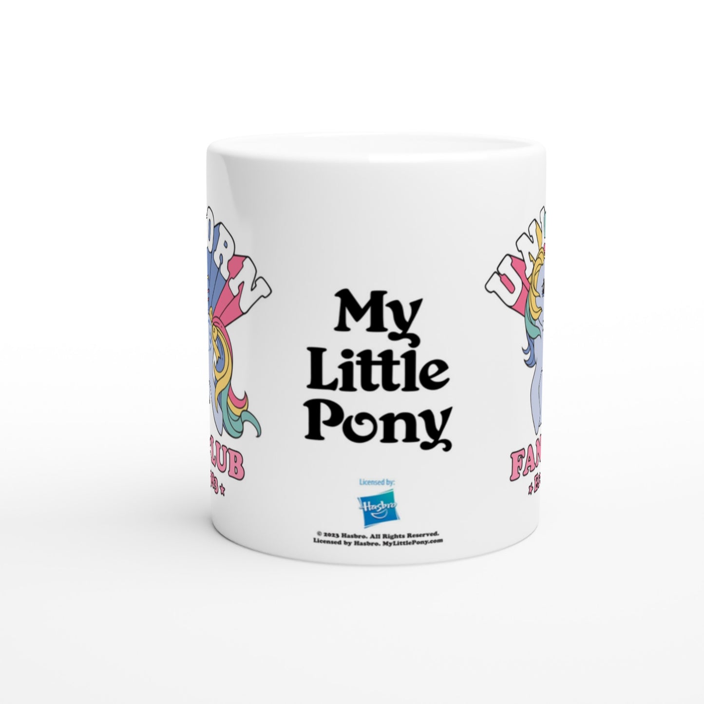 Officielt My Little Pony Krus - Unicorn Fan Club - 330ml Hvidt Krus