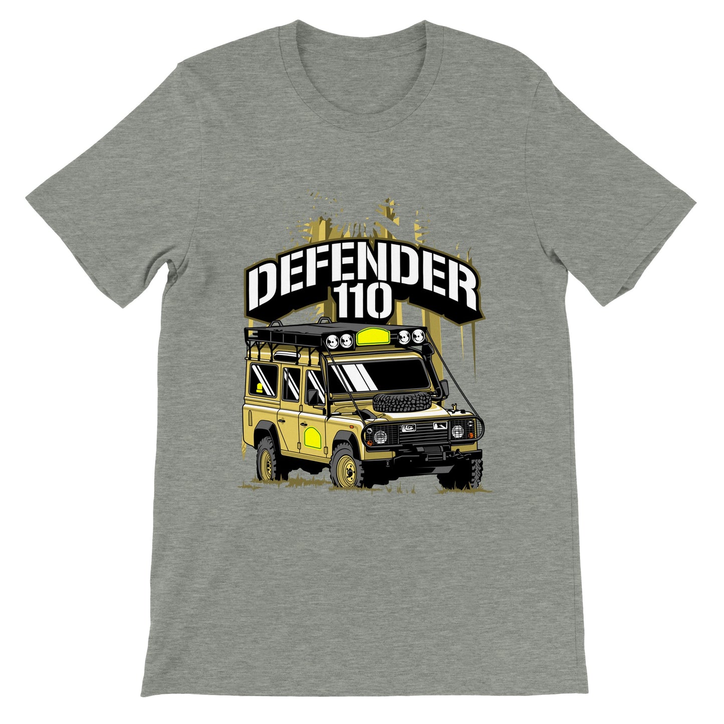Car T-shirt - The Defender 110 - Artwork - Premium Unisex T-shirt