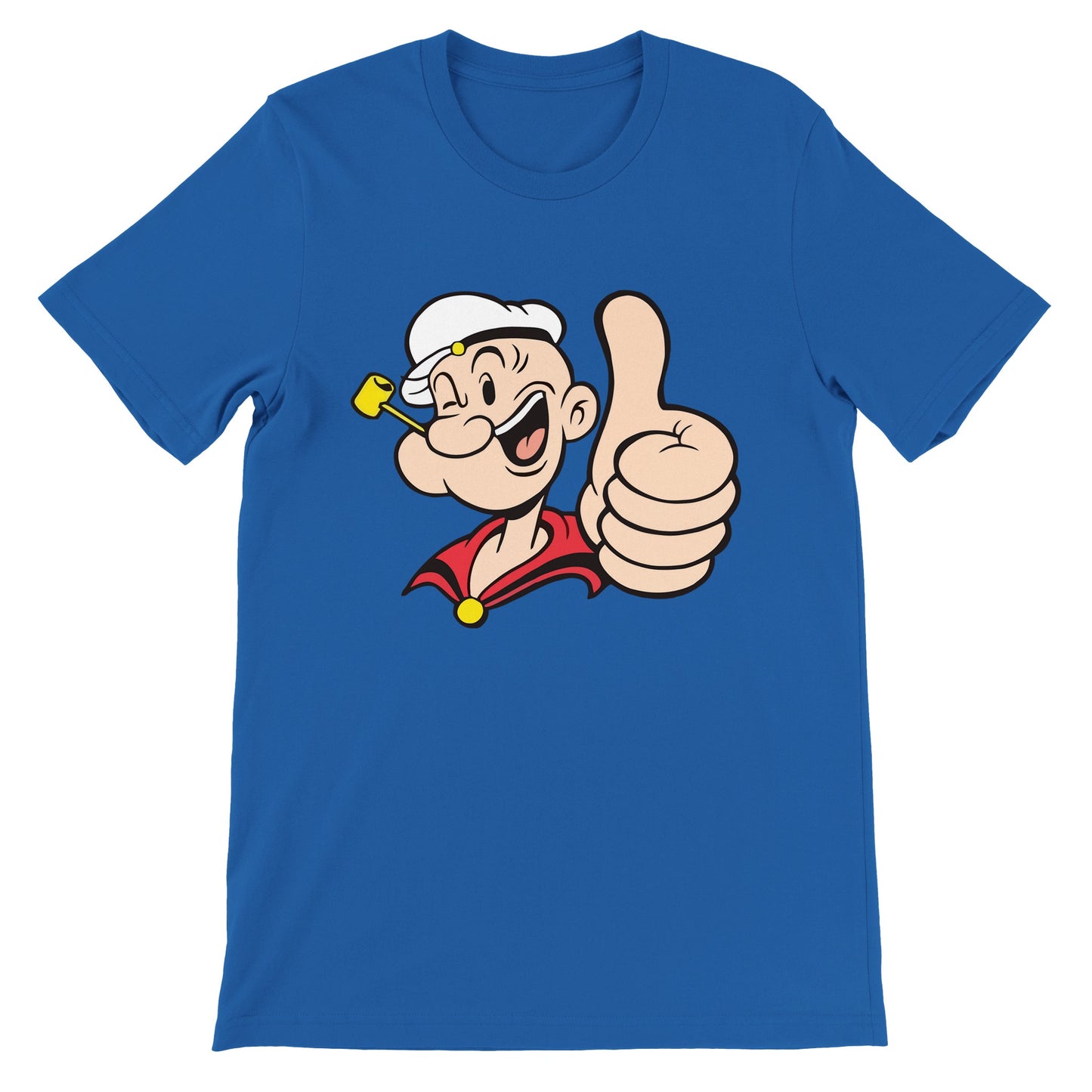 Popeye T-Shirt – Popeye Thumbs Up Artwork – Premium Unisex T-Shirt 