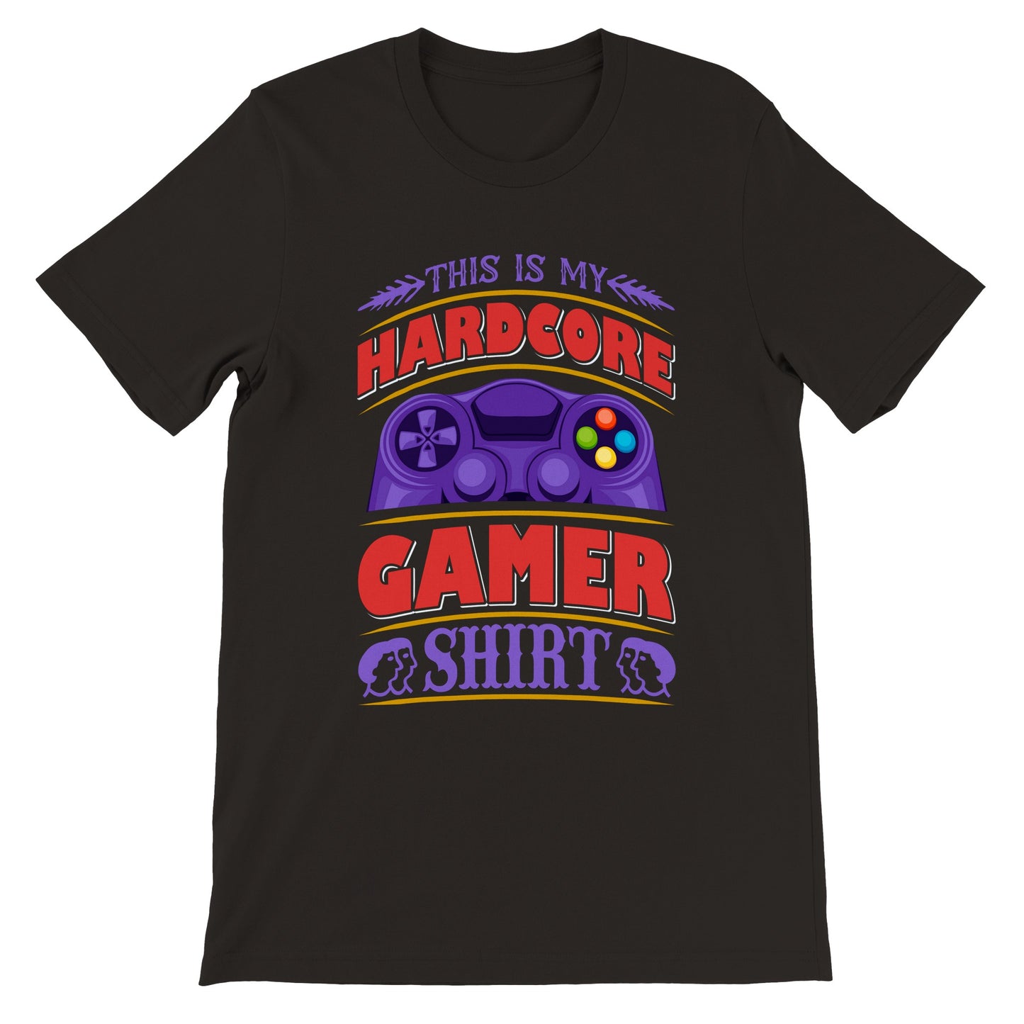 Gaming T-shirts - This Is My Hardcore Gamer Shirt - Premium Unisex T-shirt 