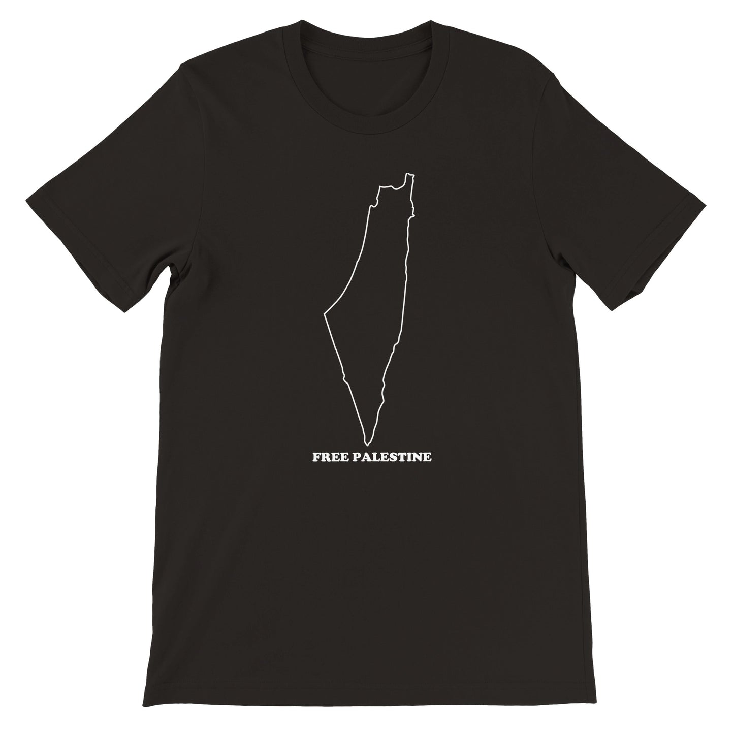 Free Palestine - Outline - Premium Unisex T-Shirt
