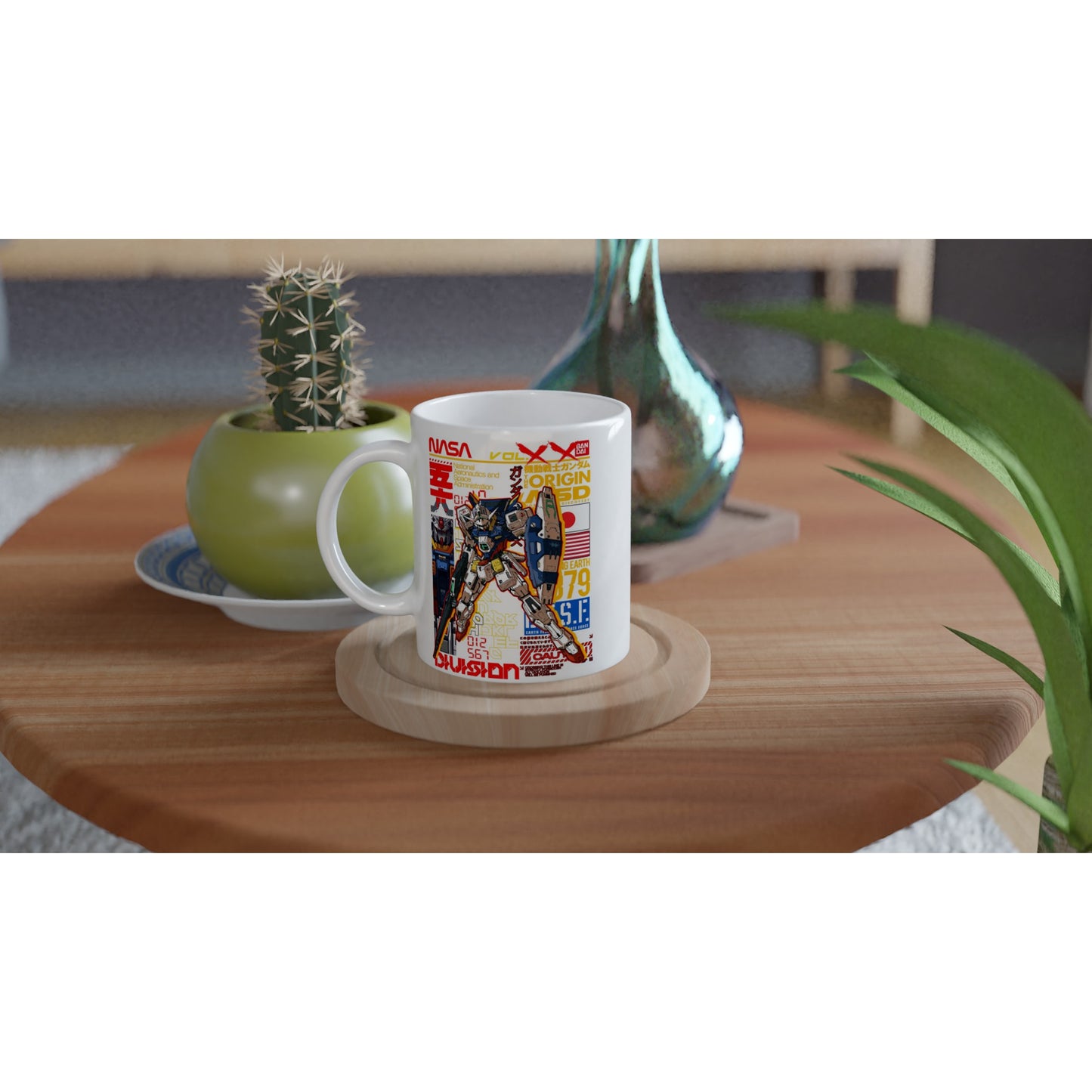 Coffee Mug - Gundam Artwork Vol 2 - White Ceramic 330ml Mug 