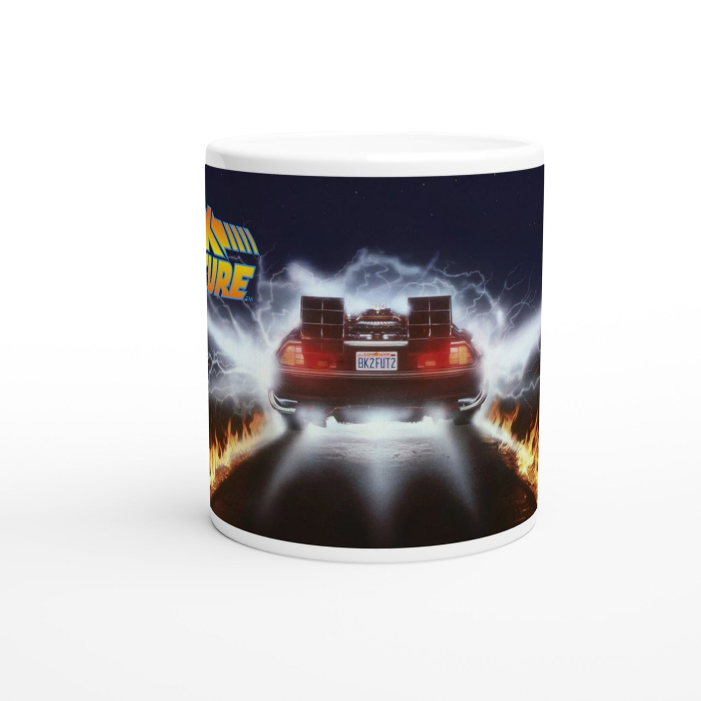 Officielt Back To The Future Krus - BTTF - 330ml Hvidt Krus