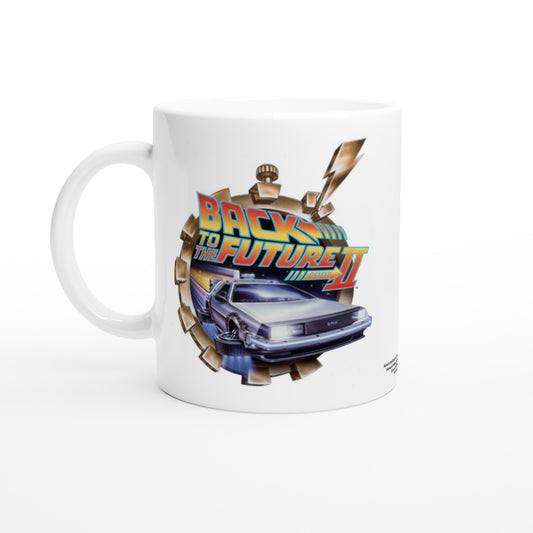 Officielt Back To The Future II Krus - BTTF II logo - 330ml Hvidt Krus