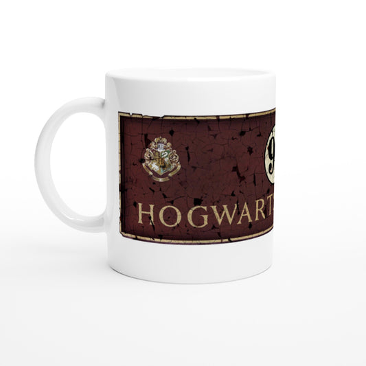Official Harry Potter Mug - Hogwarts Express 9 3/4 - 330ml White Mug
