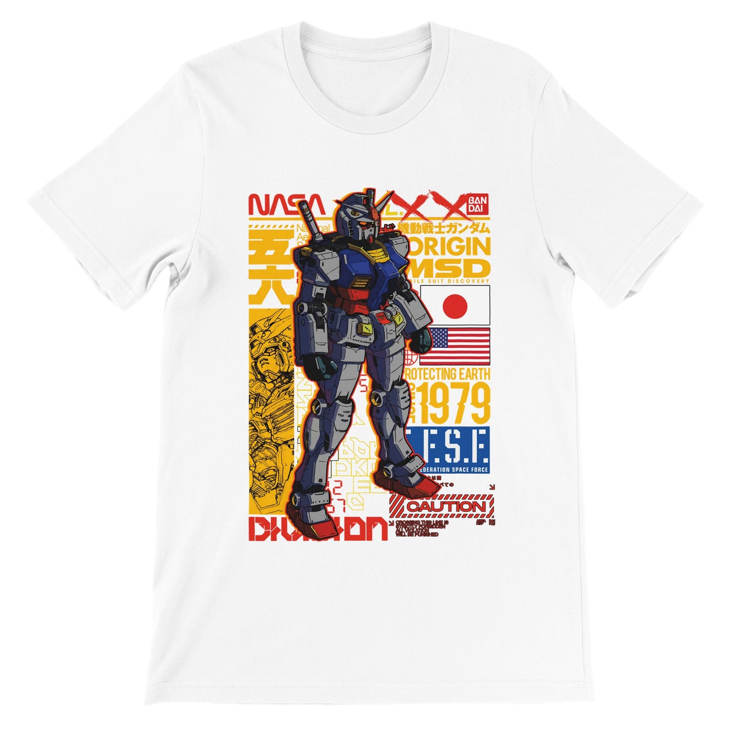 Gundam T-Shirts – Gundam Artwork Vol 1 – Premium Unisex T-Shirt