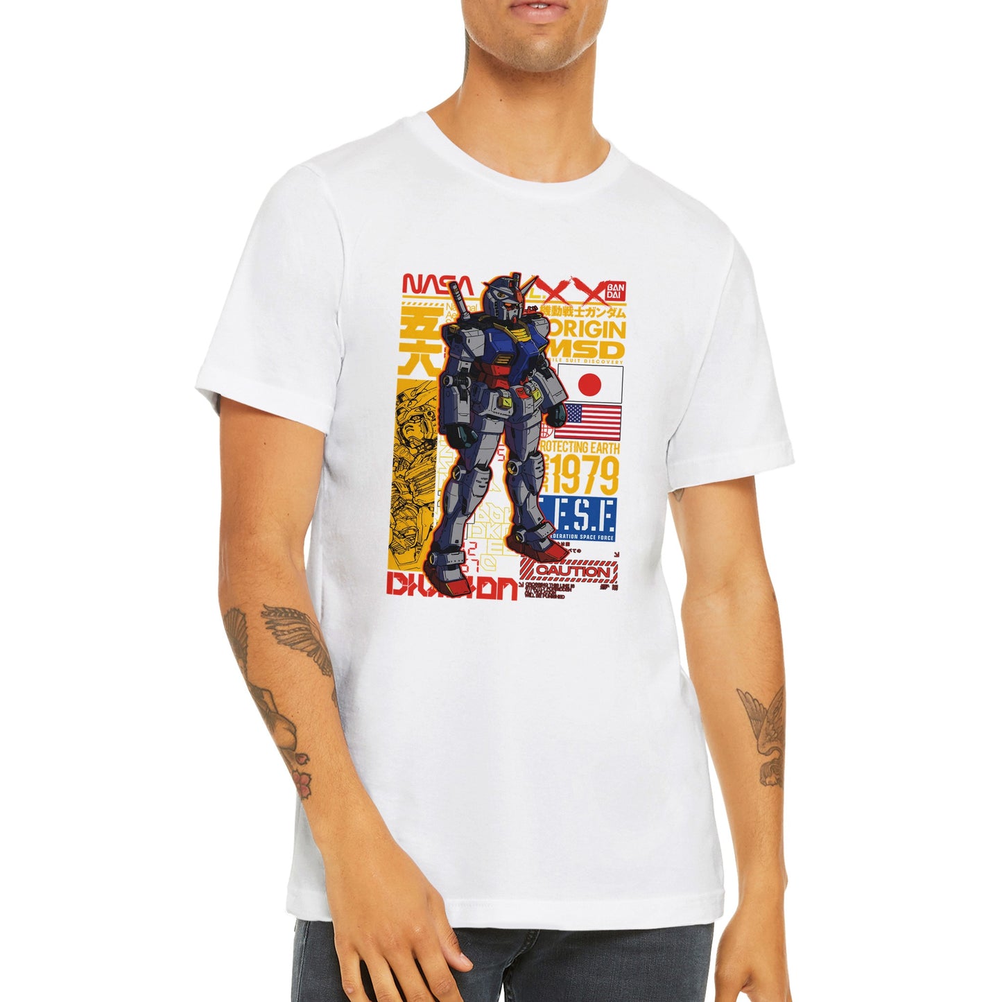 Gundam T-Shirts – Gundam Artwork Vol 1 – Premium Unisex T-Shirt