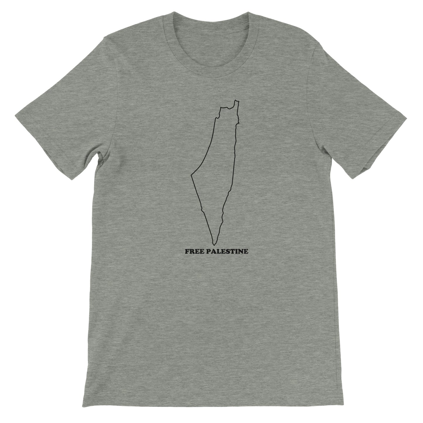Free Palestine - Outline - Premium Unisex T-Shirt