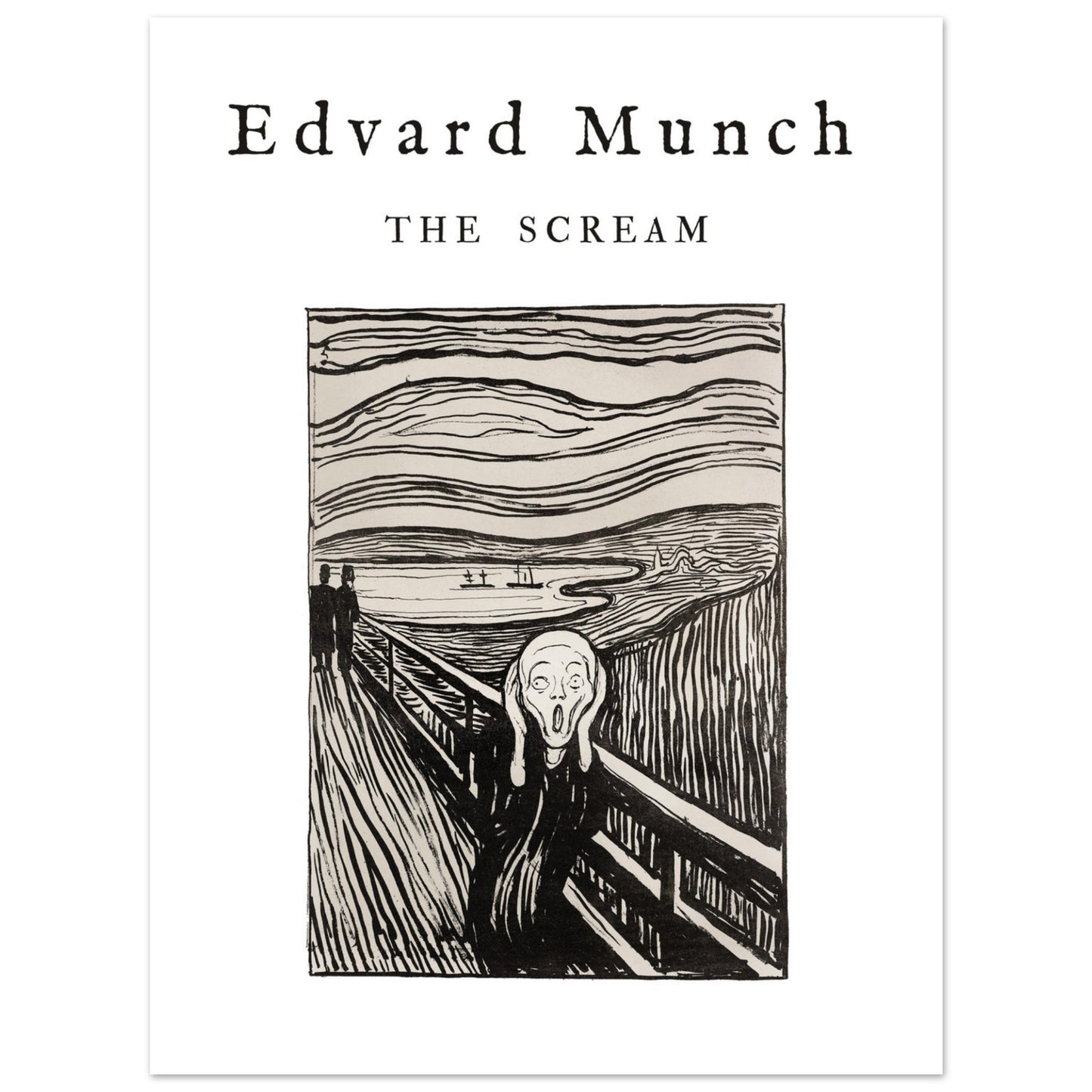 Plakat - Schrei - Edvard Munch (1895). Original vom Art Institute of Chicago