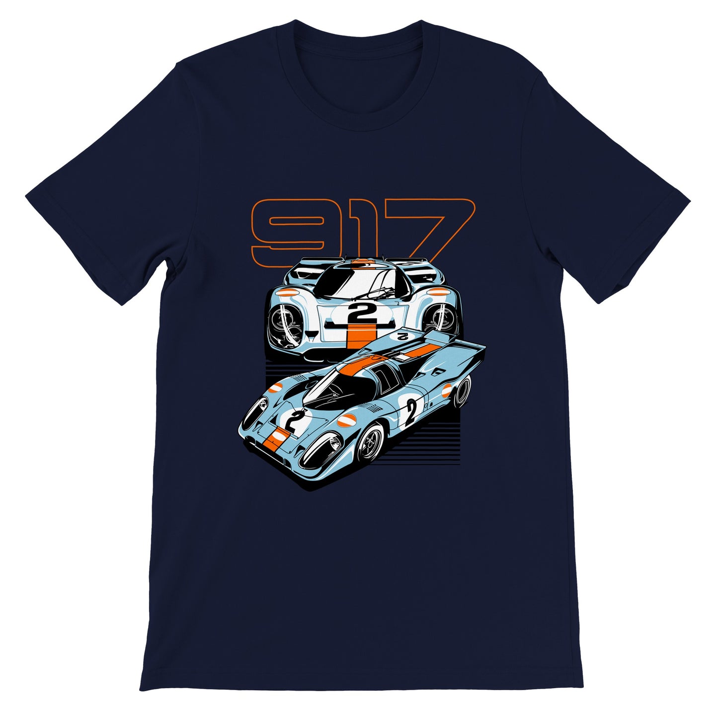 Car T-shirt - The Super Car 917 - Artwork - Premium Unisex T-shirt 