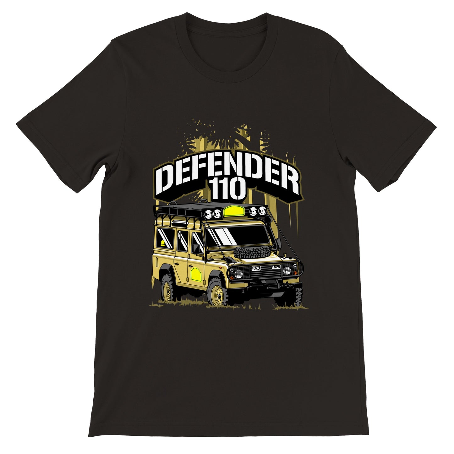 Auto-T-Shirt – The Defender 110 – Kunstwerk – Premium-Unisex-T-Shirt 