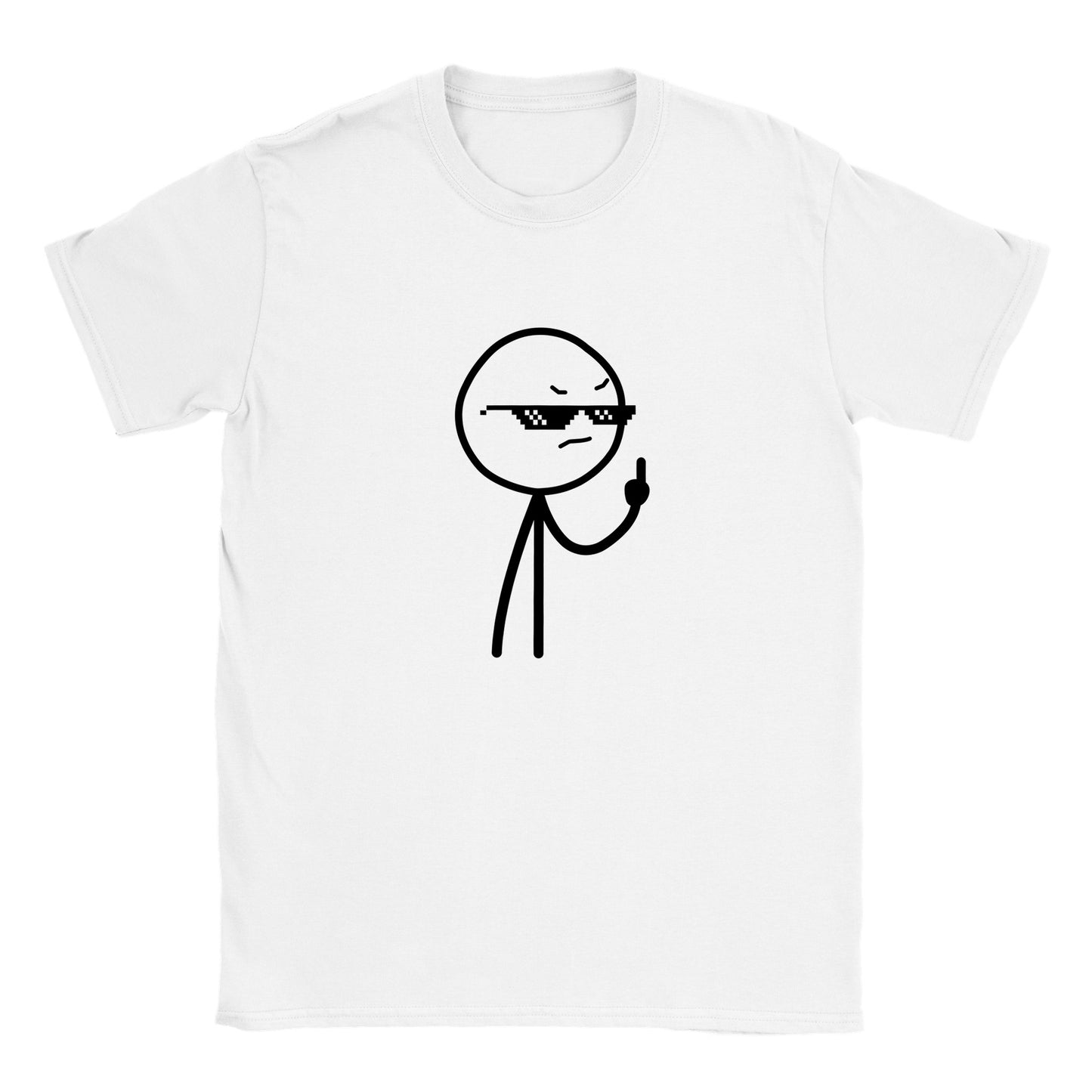 Lustige T-Shirts – Middlefinger Thug Artwork Drawing – klassisches Kinder-T-Shirt