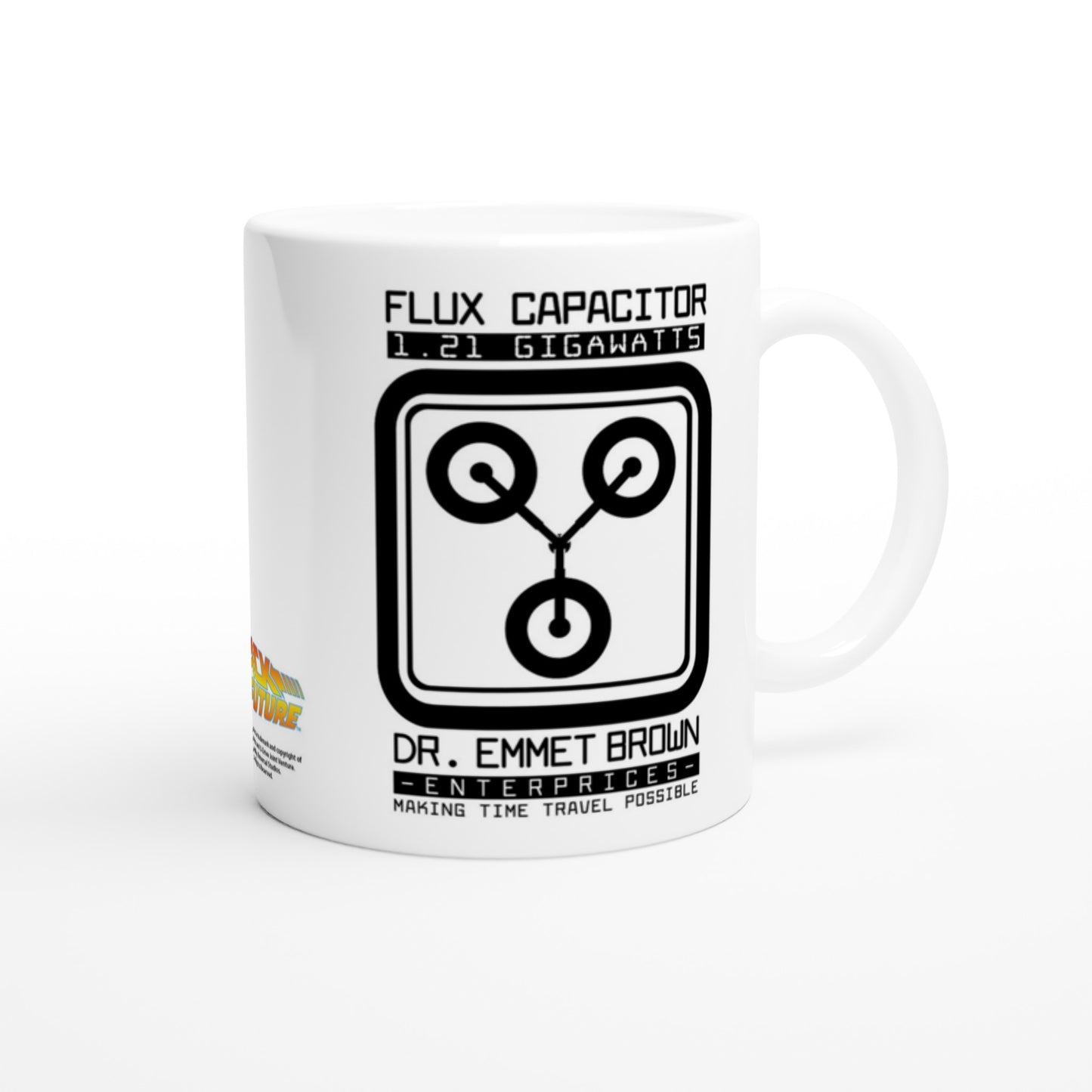Official Back To The Future Mug - Flux Capacitor - 330ml White Mug