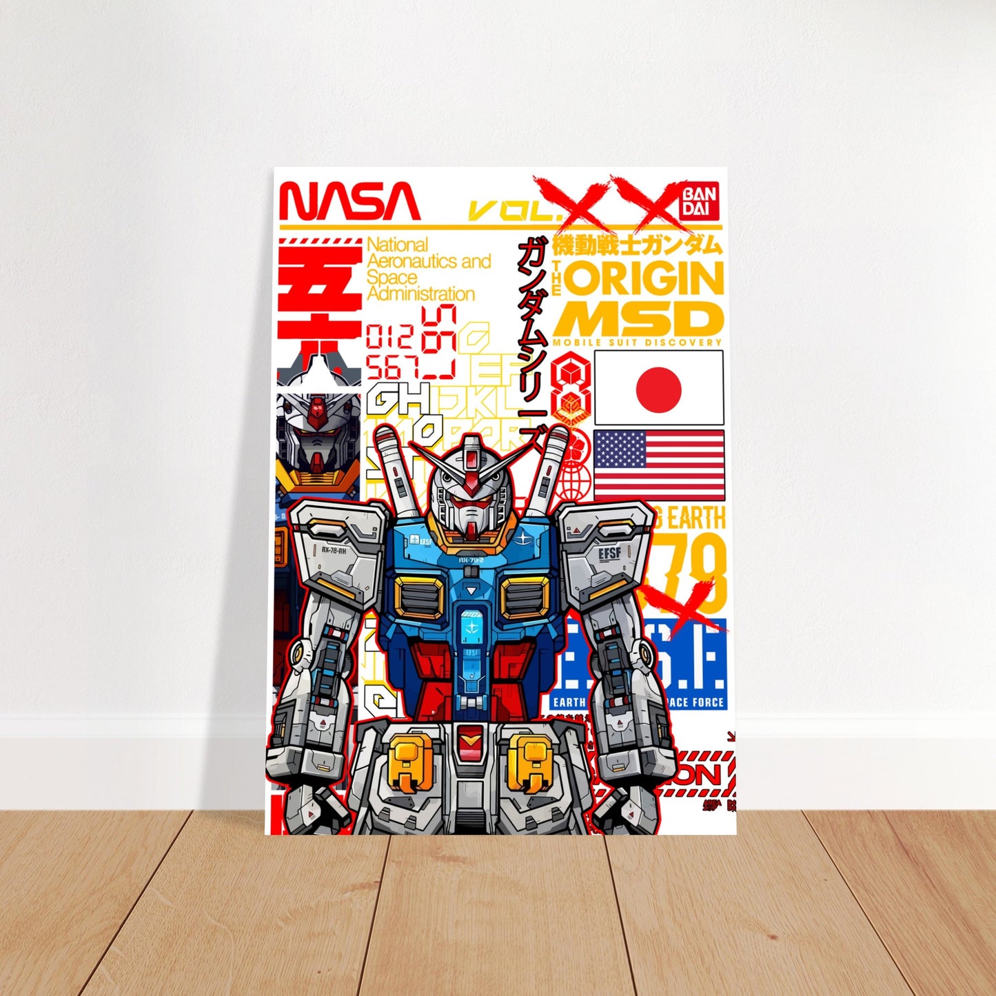 Gundam Plakat - Gundam Artwork Vol 3 - Premium Mat Plakat Papir