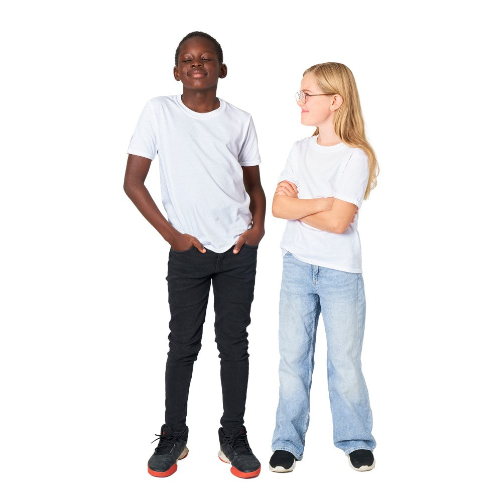 Modelbillede med Jeg skal være storesøster T-shirt