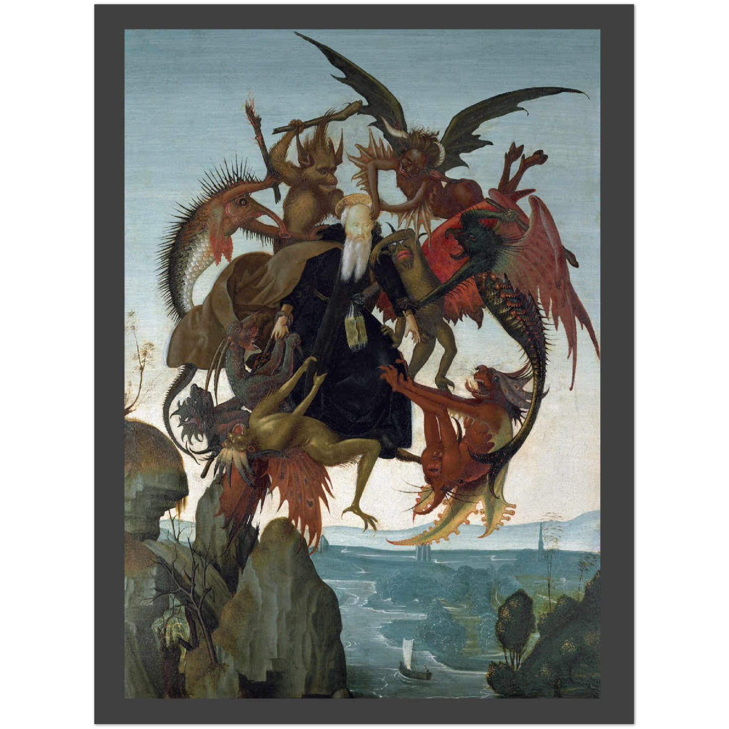 Plakat - Michelangelo Buonarroti's The Torment of Saint Anthony - Premium Mat Plakat Papir