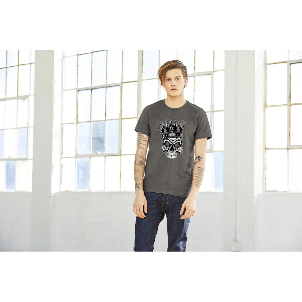 Zitat T-Shirts - King Of Skulls Premium Unisex T-Shirt 