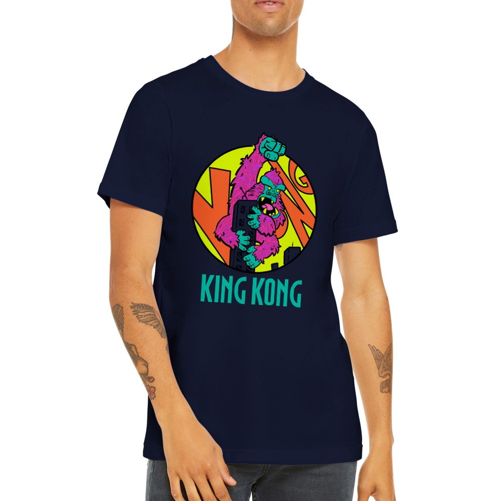 T-shirt - King Kong Artwork - Retro Cartoon Art Premium Unisex T-shirt