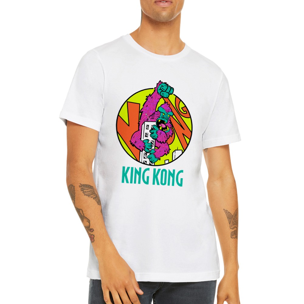 T-shirt - King Kong Artwork - Retro Cartoon Art Premium Unisex T-shirt