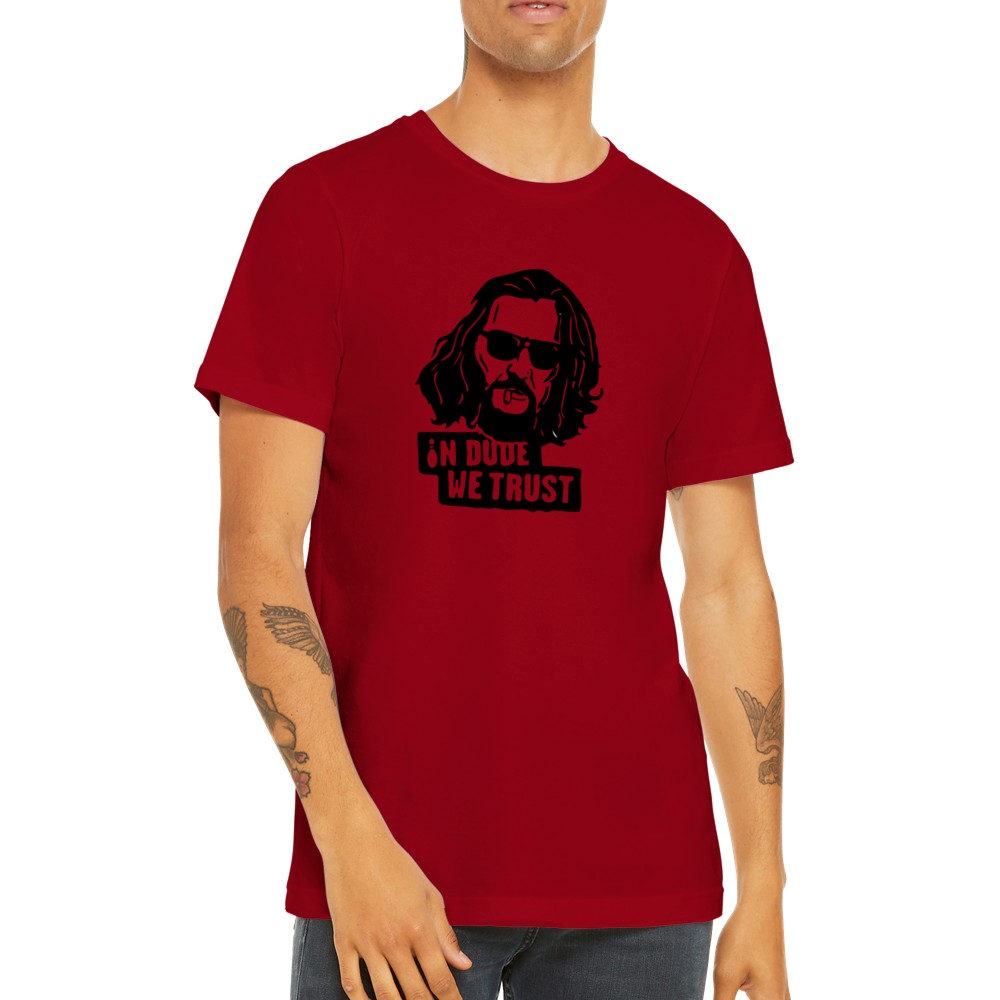 T-shirt - Lebowski - In Dude We Trust - Premium Unisex T-shirt