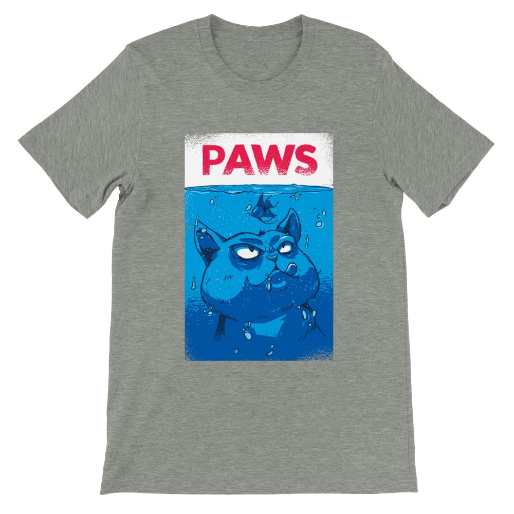Quote T-shirt - Funny Designs Artwork - Cat Movies Paws Premium Unisex T-shirt