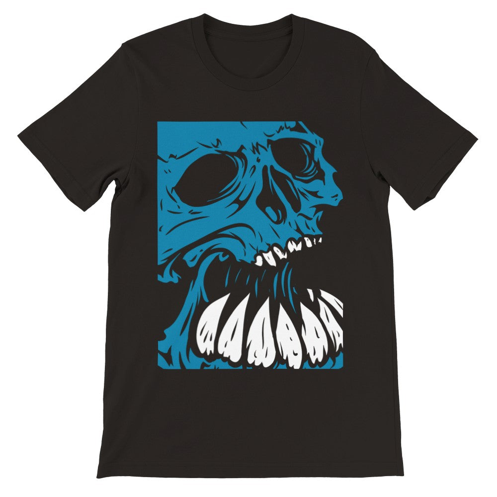 Artwork T-Shirts - Screaming Skull Artwork - Premium Unisex T-shirt