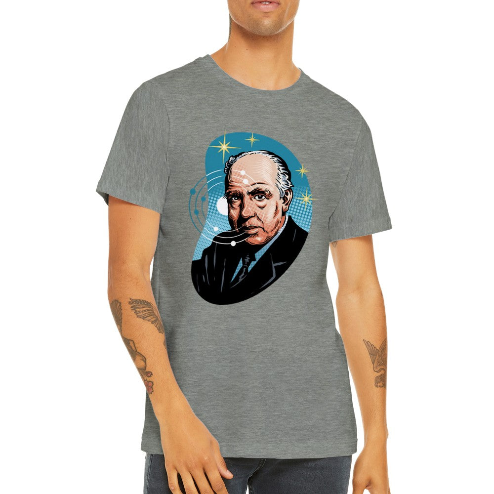 Celeb T-shirts - Niels Bohr Artwork - Premium Unisex T-shirt