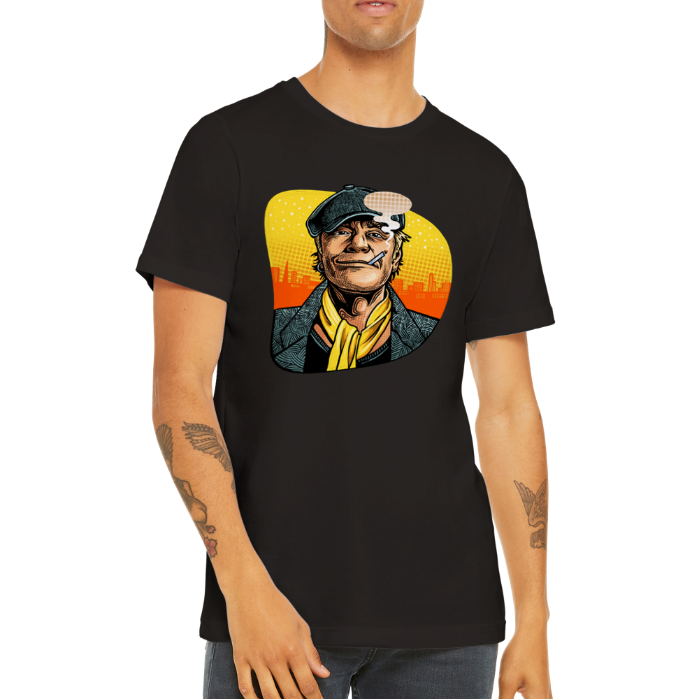 Celeb T-shirts - Kim Larsen Artwork - Sort Premium Unisex T-shirt