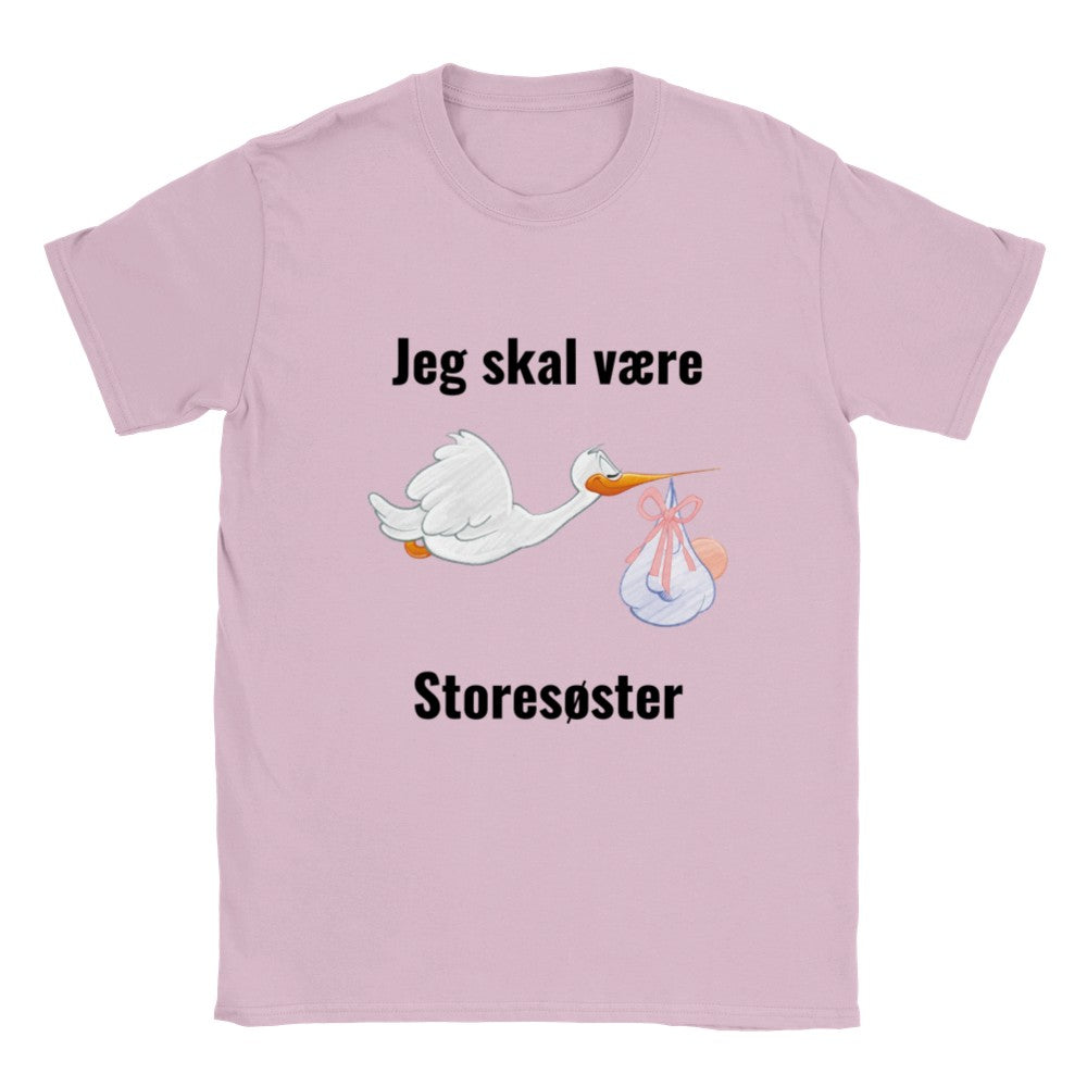 Sjove Børne T-shirts - Jeg Skal Være Storesøster - Klassisk Børne T-shirt