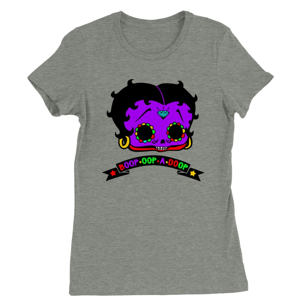 T-shirt - Betty Boop Zombie Not So Pretty Anymore Artwork - Premium Kvinde T-shirt