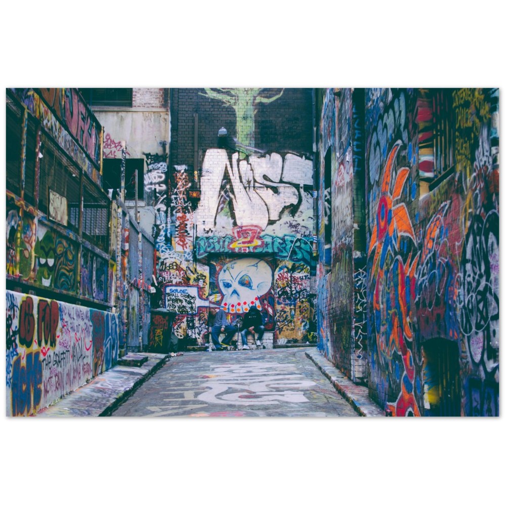 Poster - Street Art - Graffiti Hoiser Lane Melbourne