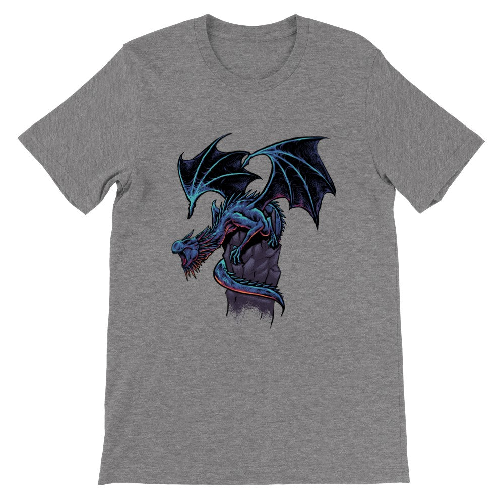 Artwork T-Shirts - Blue Dragon Artwork - Premium Unisex T-shirt