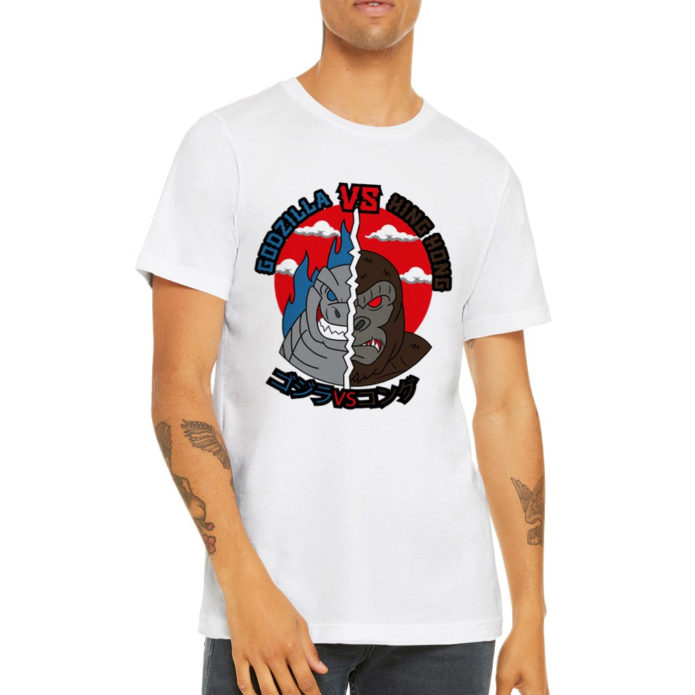 T-shirt - Godzilla King Kong Artwork - Premium Unisex T-shirt