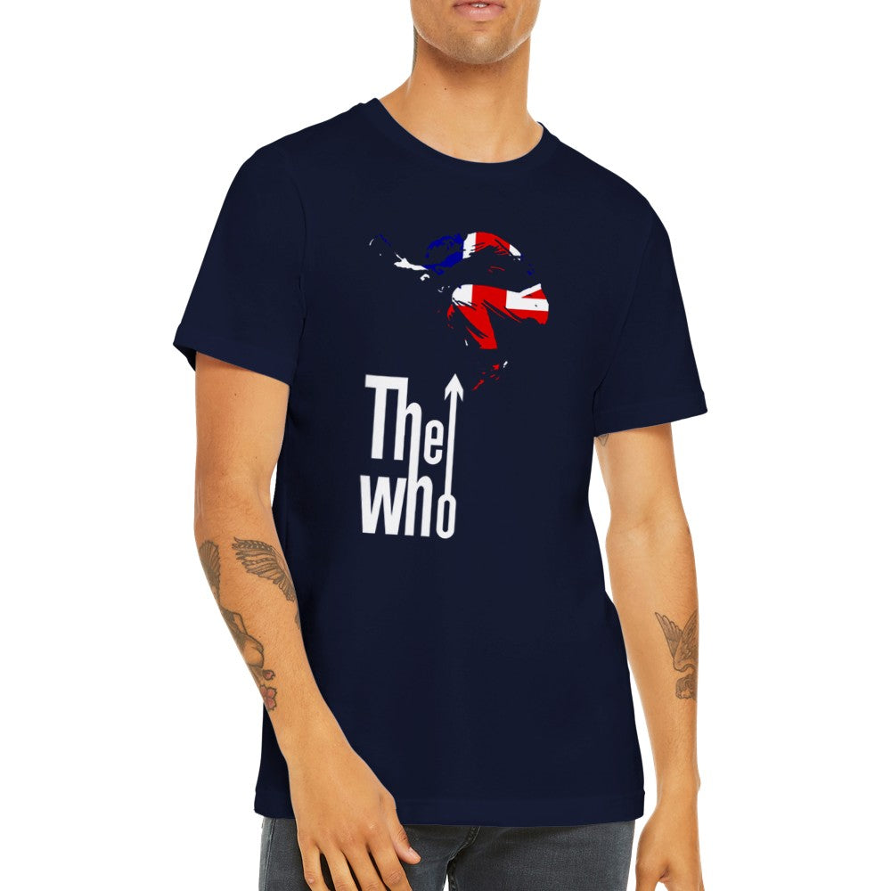 Music T-shirt - The Who Artwork - Britian Rocks Art Premium Unisex T-shirt