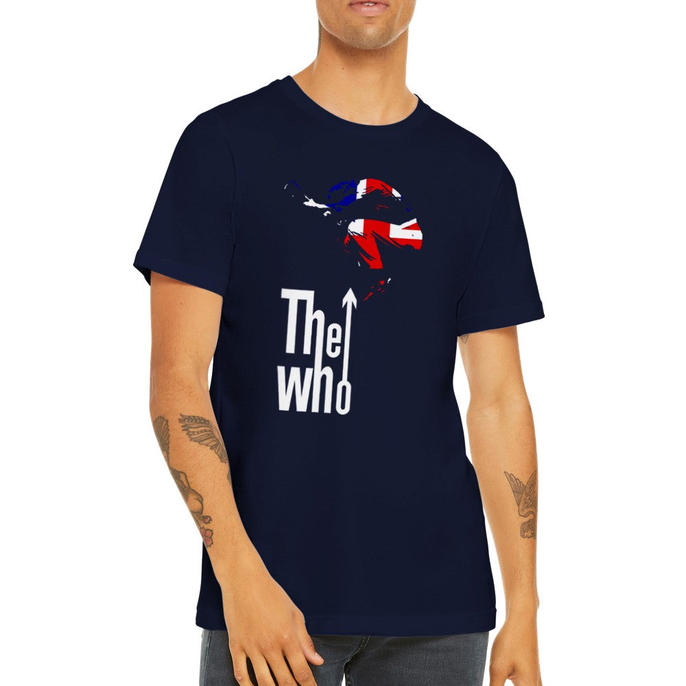 Musik T-shirt - The Who Artwork - Britian Rocks Art Premium Unisex T-shirt