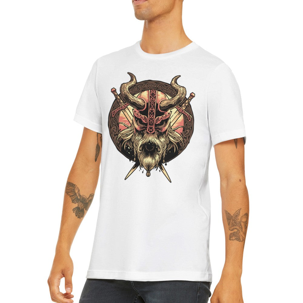 Quote T-Shirts - Vikings Shield Artwork Premium Unisex T-shirt
