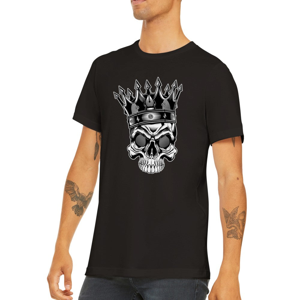 Citat T-shirts - King Of Skulls Premium Unisex T-shirt