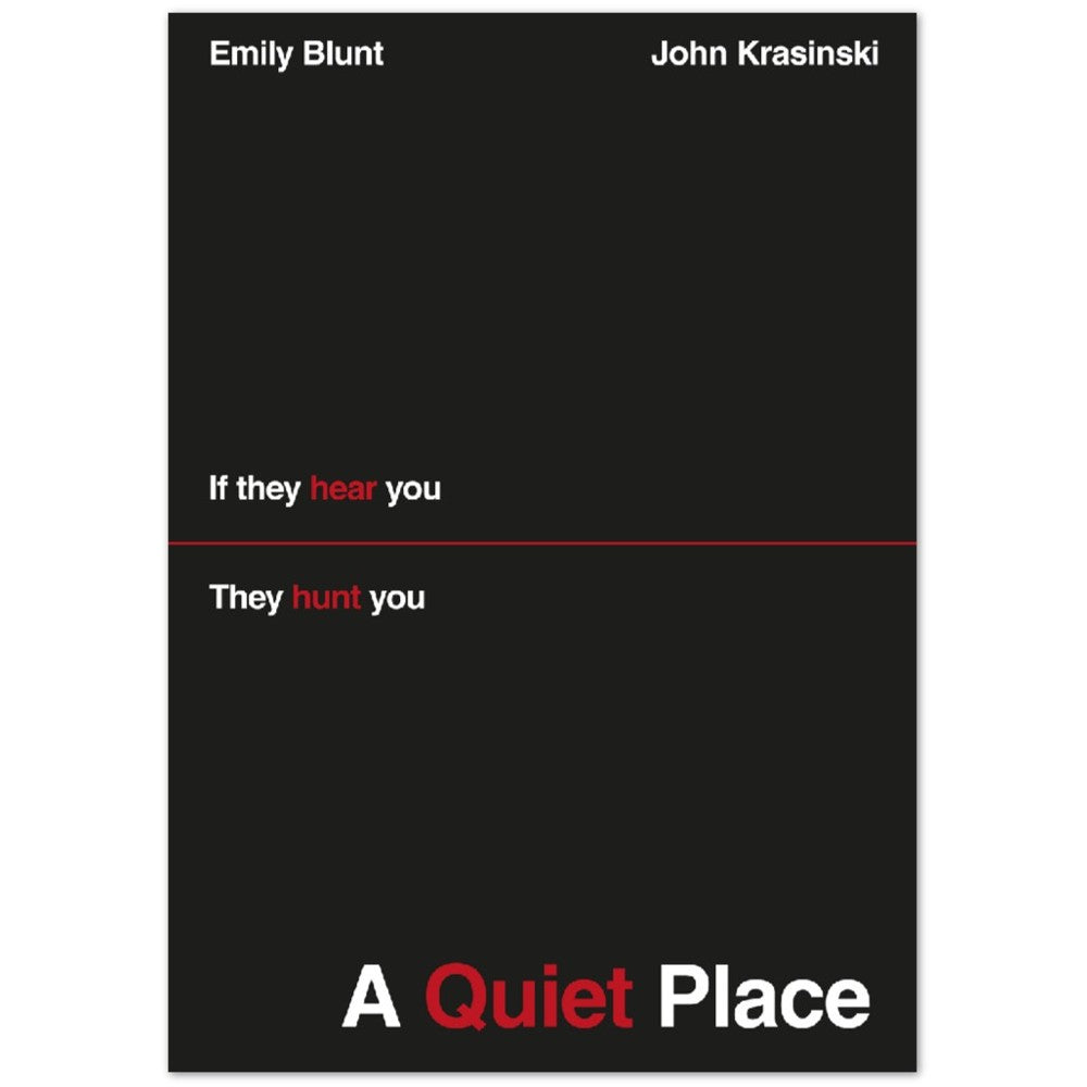 Movie poster - A Quiet Place Artwork poster 